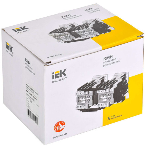 Контактор КМИ-35032 реверс 50А 230В/АС3 2NO;2NC IEK