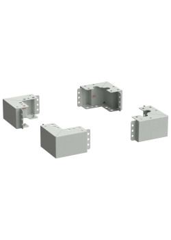 ITK LINEA S Уголок цоколя h=100мм серый (4шт/компл)