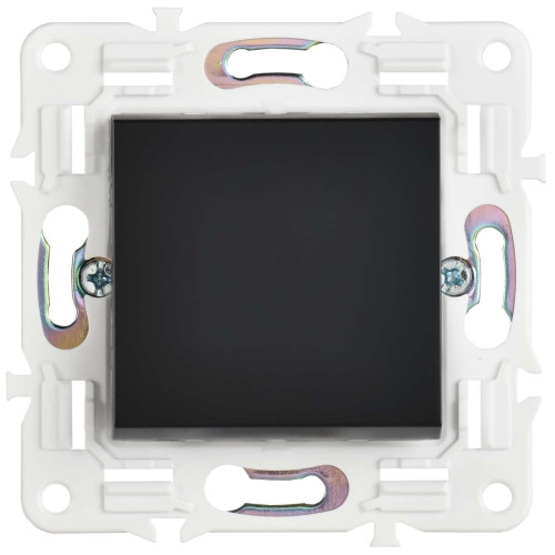 SKANDY Выключатель 1-клавишный проходной 10А SK-V02Bl черный IEK