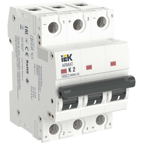 ARMAT Автоматический выключатель M06N-DC 3P K 2А IEK