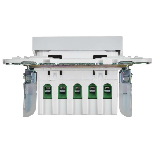 SKANDY Кнопка звонка с индикацией для отелей 10А SK-V17W арктический белый IEK