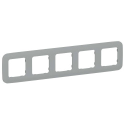 FLITE Рамка 5-местная РУ-5-А-ФлС серый IEK