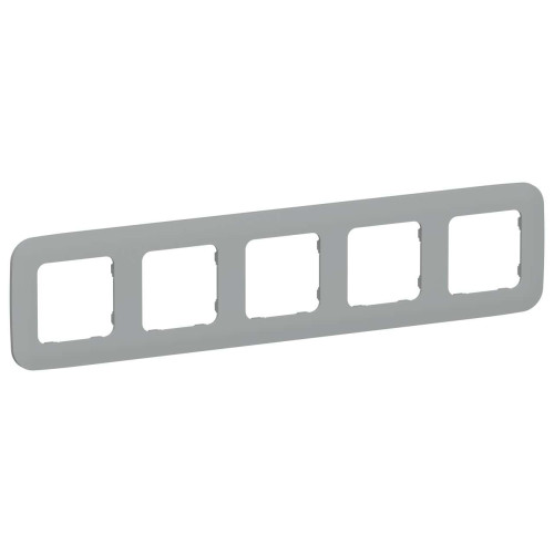 FLITE Рамка 5-местная РУ-5-А-ФлС серый IEK