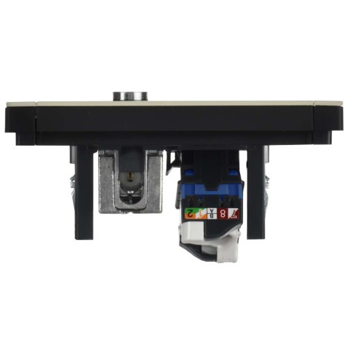 FORTE&PIANO Розетка двойная TV+RJ45 кат.6 FP837M металл серый сланец IEK FORTE&PIANO Розетка двойная TV+RJ45 кат.6 FP837M металл серый сланец IEK