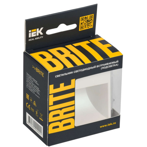 BRITE Подсветка светодиодная встраиваемая ПЛ20-БрЖ жемчуг IEK
