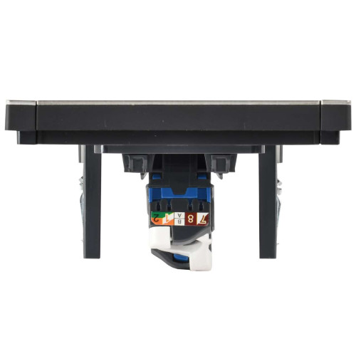 FORTE&PIANO Розетка компьютерная RJ45 кат.6 FP631M металл шампань IEK