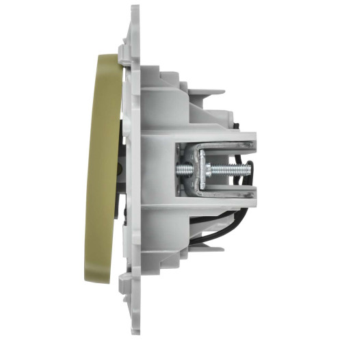 FLITE Выключатель 1-клавишный проходной с индикацией 10А ВС61-1-1-ФлО оливковый IEK FLITE Выключатель 1-клавишный проходной с индикацией 10А ВС61-1-1-ФлО оливковый IEK