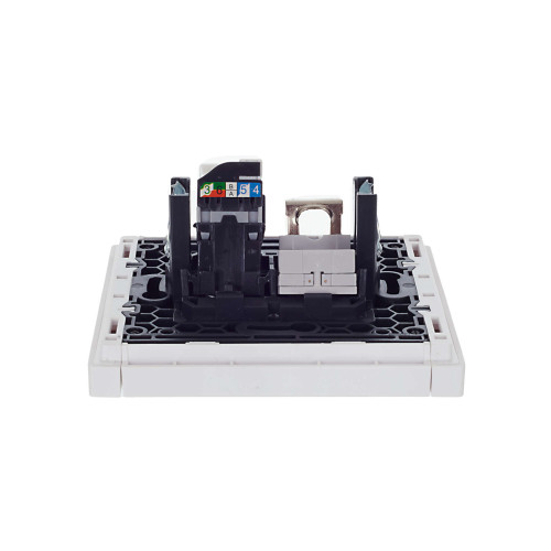FORTE&PIANO Розетка двойная RJ11+RJ45 кат.5E FP235 белый IEK