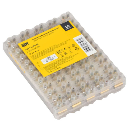 Зажим винтовой ЗВИ-10 2,5-6мм2 12пар IEK