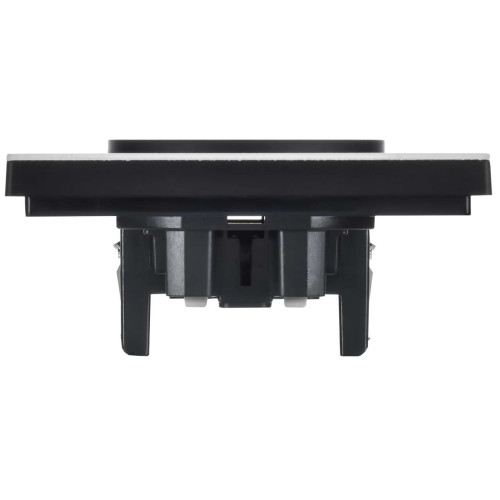 FORTE&PIANO Розетка 2-местная без заземления с защитными шторками безвинтовое крепление 10А FP225M металл белый IEK