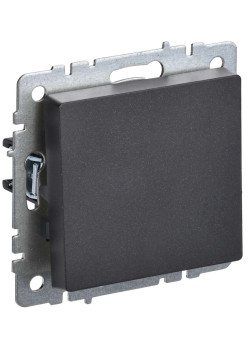 BRITE Выключатель 1-клавишный 10А ВС10-1-0-БрЧ черный IEK