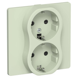 FLITE Розетка 2-местная с заземлением с защитными шторками безвинтовое крепление 16А РСш12-1-К-ФлП панг IEK
