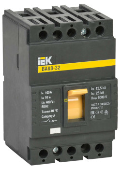 Выключатель автоматический ВА88-32 3Р 100А 25кА IEK