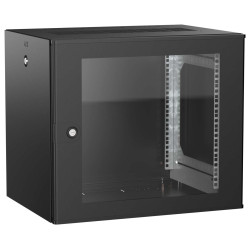 ITK UNITBOX W Шкаф настенный 9U 600х450мм дверь стеклянная черный