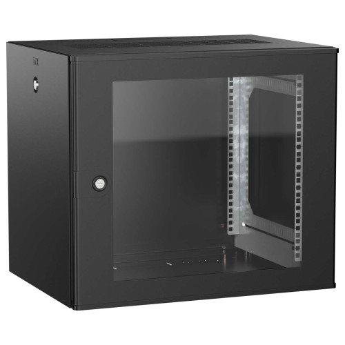 ITK UNITBOX W Шкаф настенный 9U 600х450мм дверь стеклянная черный