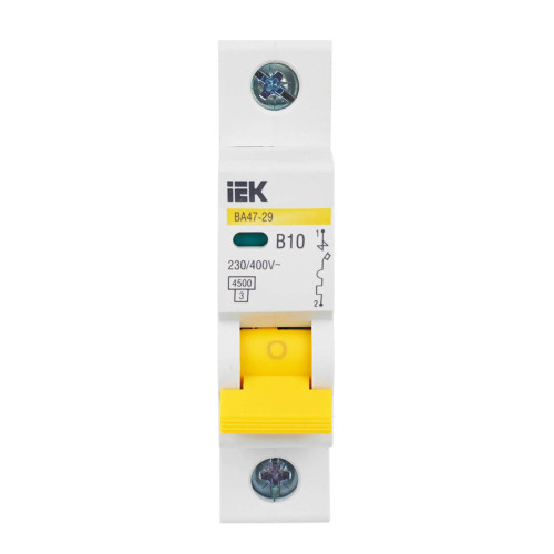 KARAT Автоматический выключатель ВА47-29 1P B 10А 4,5кА IEK