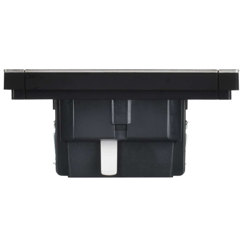 FORTE&PIANO Выключатель 1-клавишный самовозвратный 10А FP710M металл никель IEK