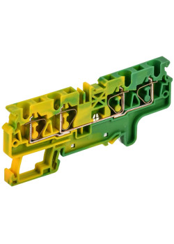 ARMAFIX Клемма пружинная CX4-4 PE 4мм2 четырехконтактная заземляющая IEK