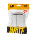 BRITE Выключатель 3-клавишный 10А ВС10-3-0-БрА алюминий IEK
