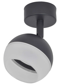 Светильник 4011 накладной настено-потолочный под лампу GX53 черный IEK