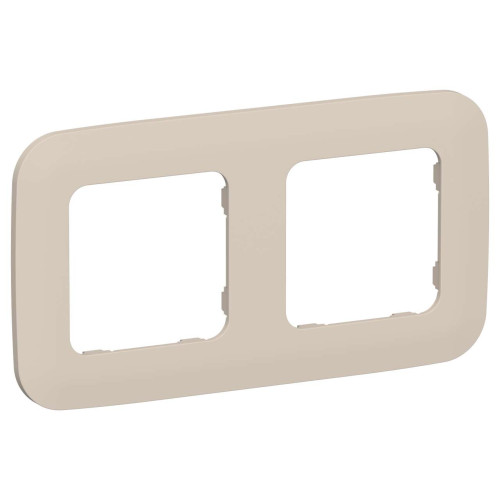 FLITE Рамка 2-местная РУ-2-А-ФлЛ льняной IEK