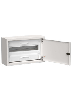 TITAN 5 Корпус металлический ЩРн-18 (1х18) 268х420х140мм IP31 белый (одна дверь) IEK