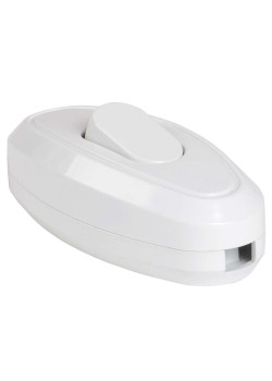 Выключатель 1-клавишный разборный для бра ВБ-01Б белый IEK