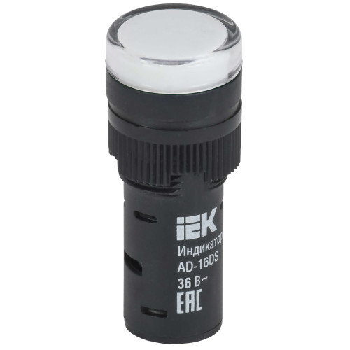 Лампа AD16DS(LED)матрица d=16мм белый 36В AC/DC IEK Лампа AD16DS(LED)матрица d=16мм белый 36В AC/DC IEK