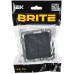 BRITE Выключатель 2-клавишный перекрестный 10А ВС10-2-3-БрГ графит IEK
