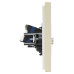 FORTE&PIANO Розетка двойная TV+RJ45 кат.6 FP437 ваниль IEK