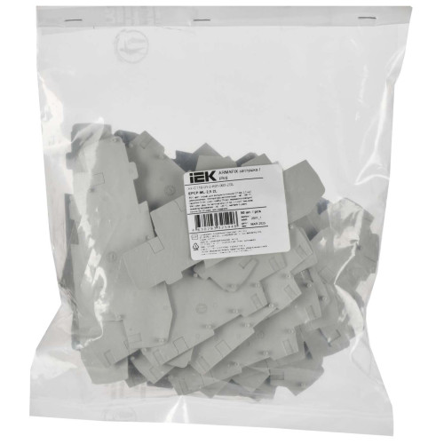 ARMAFIX Заглушка торцевая для клеммы CP-ML 2 уровневой с ножевым размыкателем 2,5мм2 серая IEK ARMAFIX Заглушка торцевая для клеммы CP-ML 2 уровневой с ножевым размыкателем 2,5мм2 серая IEK