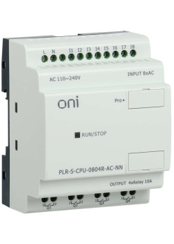 Логическое реле PLR-S. CPU0804(R) 220В AC без экрана ONI