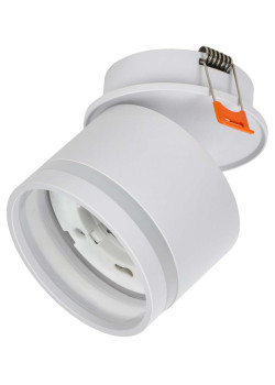 Светильник 4033 встраиваемый поворотный под лампу GX53 белый IEK