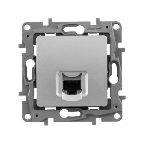 ETIKA Розетка компьютерная RJ45 категория 5Е UTP алюминий