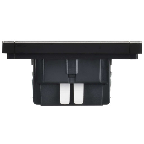 FORTE&PIANO Выключатель 1-клавишный проходной с индикацией 10А FP604M металл шампань IEK