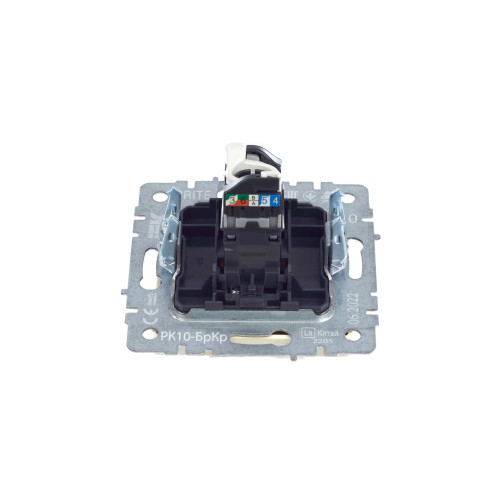 BRITE Розетка компьютерная RJ45 кат.5E РК10-БрКр бежевый IEK