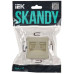 SKANDY Розетка компьютерная двойная RJ45 кат.5E SK-K03B бежевый IEK