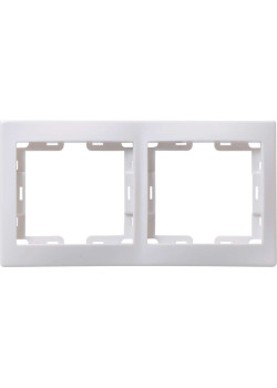 KVARTA Рамка 2-местная горизонтальная РГ-2-КБ белый IEK