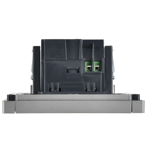 FORTE&PIANO Розетка USB A+C 3,1А FP550 сталь IEK