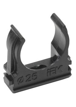 ELASTA Держатель с защелкой CF25 черный (10шт/компл) IEK