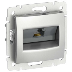 IEKVALENA Розетка компьютерная RJ45 категория 5Е UTP 6943341 алюминий IEK