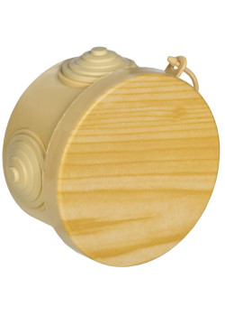 Коробка распаячная КМ для открытой проводки D=65х40мм IP54 4 гермоввода сосна IEK