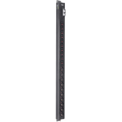 ITK BASE PDU вертикальный PV1101 24U 1 фаза 16А 10 розеток SCHUKO (немецкий стандарт) + 10 розеток C13 без кабеля с входным разъемом C20