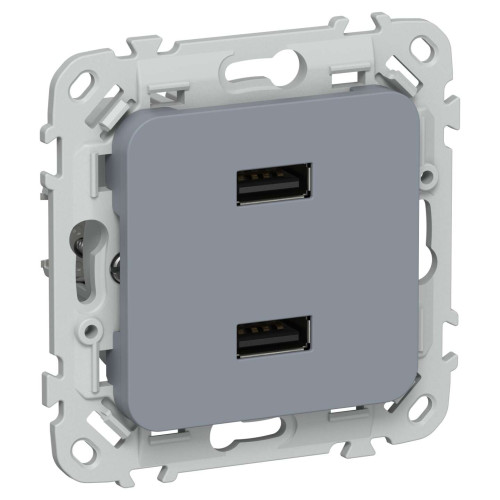 FLITE Розетка USB A+A 3,1А РЮ-2-ФлМ маренго IEK