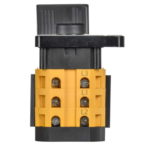 Переключатель кулачковый стандартная черная рукоятка 10А схема 98 MASTER IEK Переключатель кулачковый стандартная черная рукоятка 10А схема 98 MASTER IEK