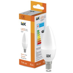 LED Candle C37 600lm 3000K E14 IEK
