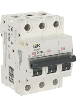 ARMAT Автоматический выключатель M10N 3P D 20А IEK