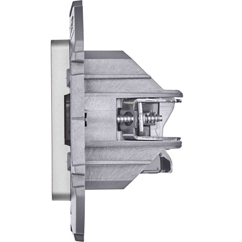 INSPIRIA Розетка компьютерная двойная RJ45 категория 5Е UTP алюминий