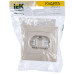 KVARTA Розетка 2-местная компьютерная RJ45 кат.5е РК12-ККм кремовый IEK