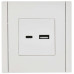 FORTE&PIANO Розетка USB A+C 3,1А FP250 белый IEK